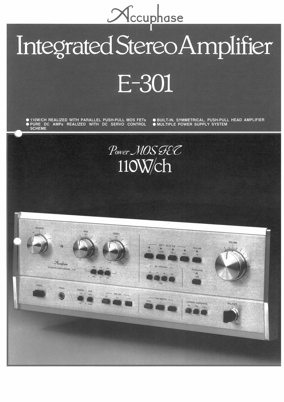 Accuphase E-301 Brochure