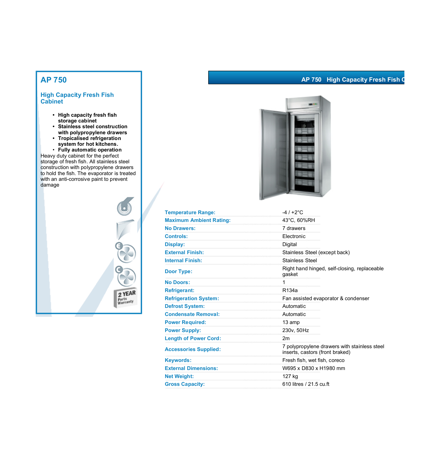 Valera AP 750 DATASHEET