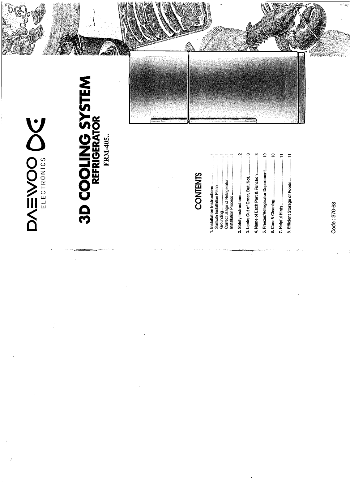 Daewoo FRM-405W, FRM-405S User Manual