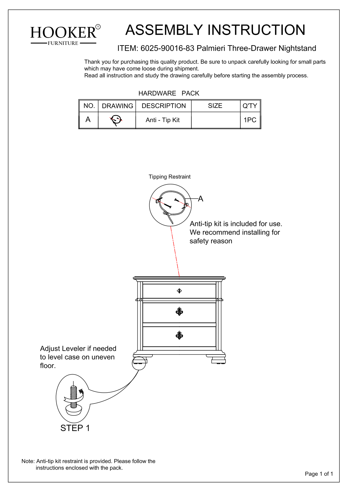 Hooker 6025-90016-83 Assembly Instructions - ManualMachine.com