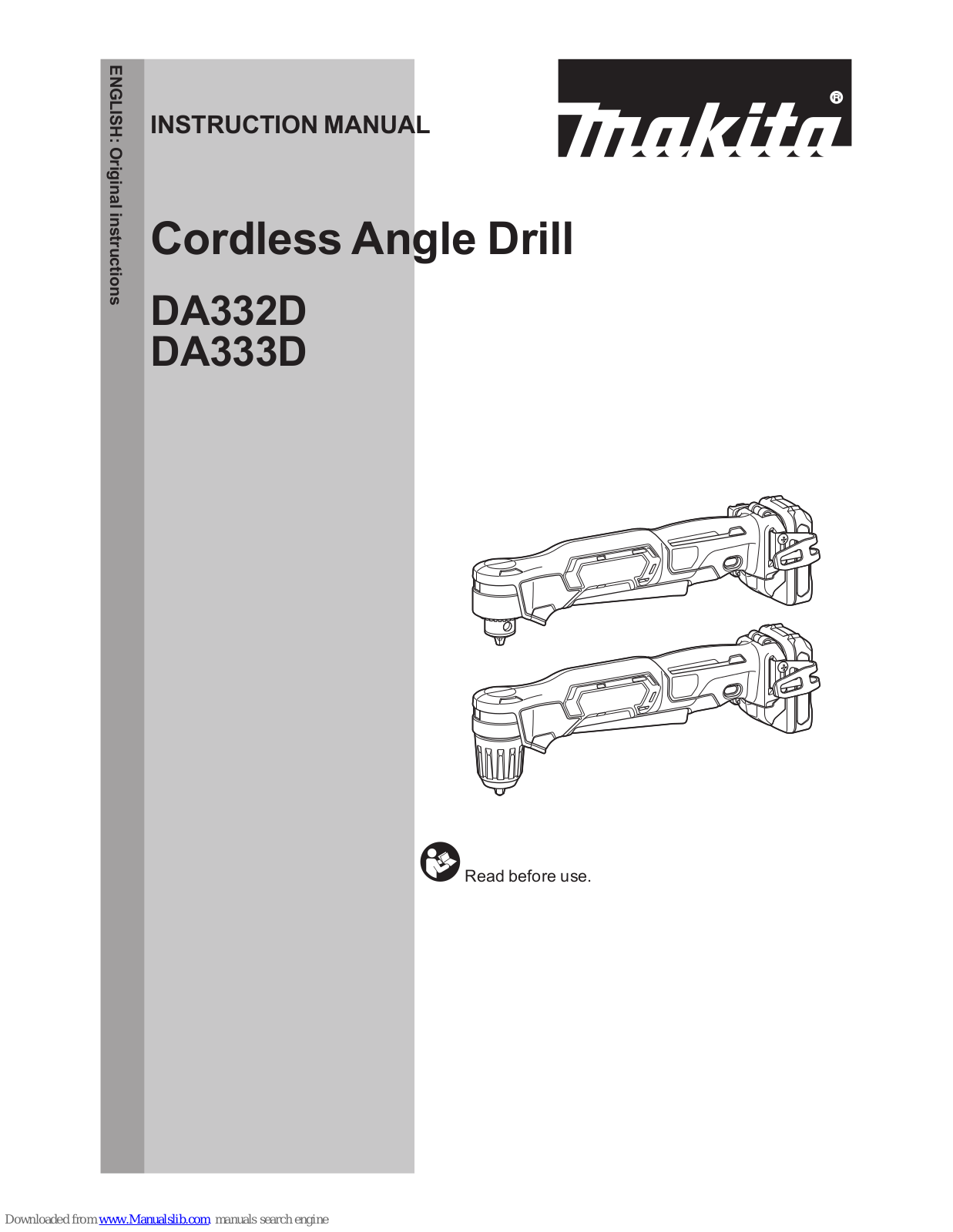 Makita DA332D, DA333D Instruction Manual