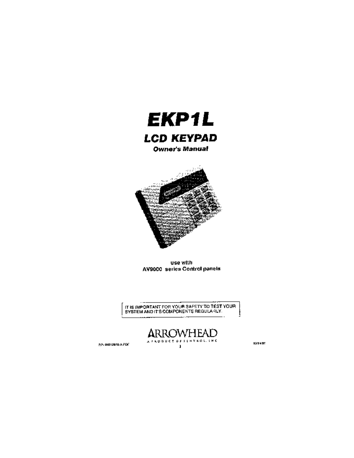 Acron AV9000-EKP1L User Manual