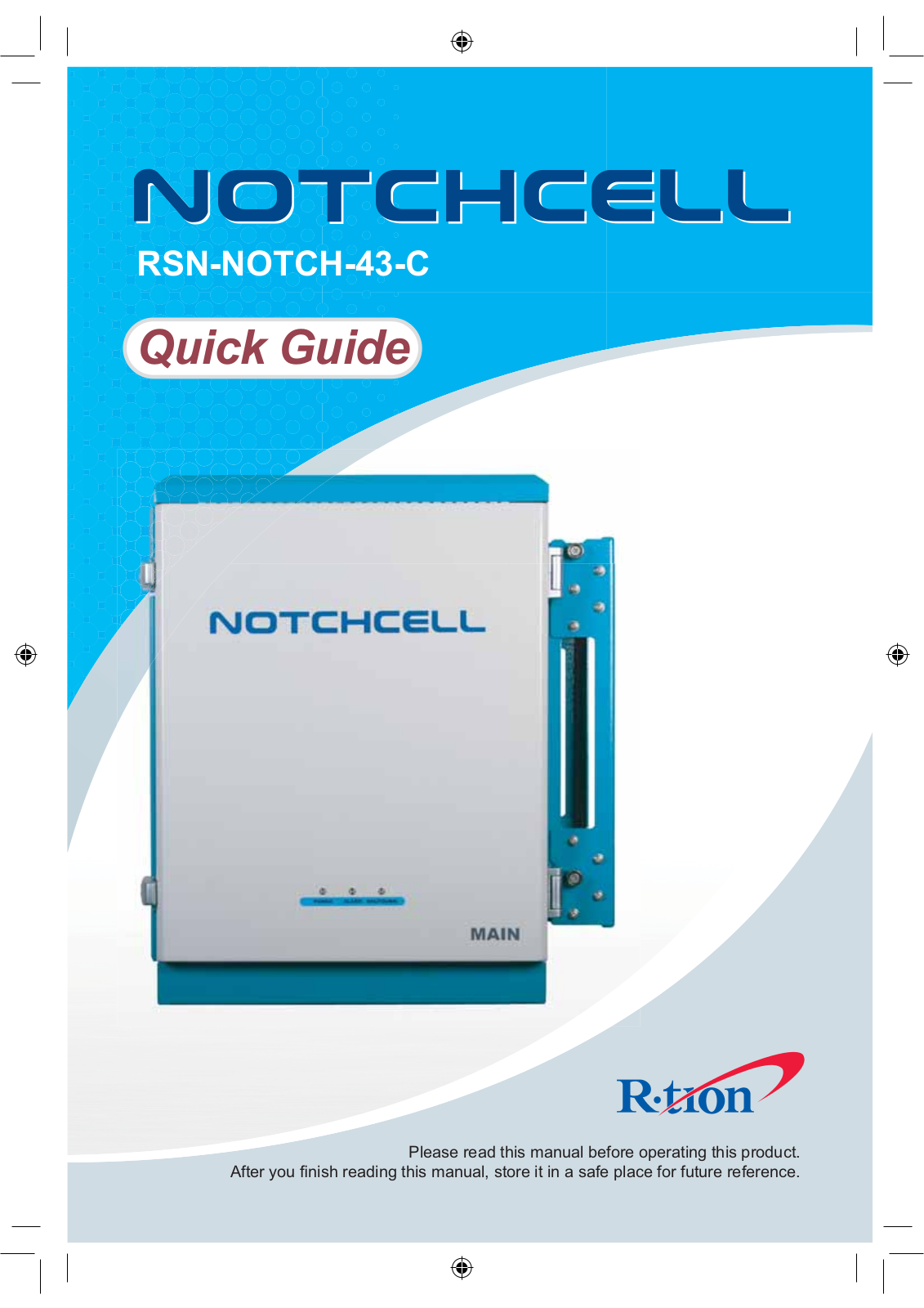 R tron SN NOTCH 43 C User Manual