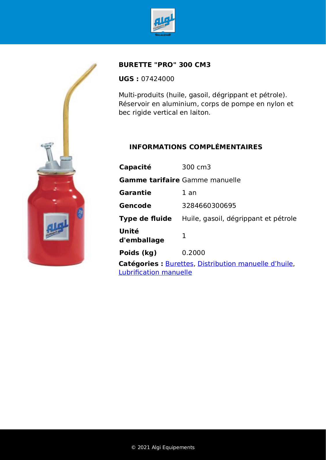 Algi 07424000 Specification - ManualMachine.com