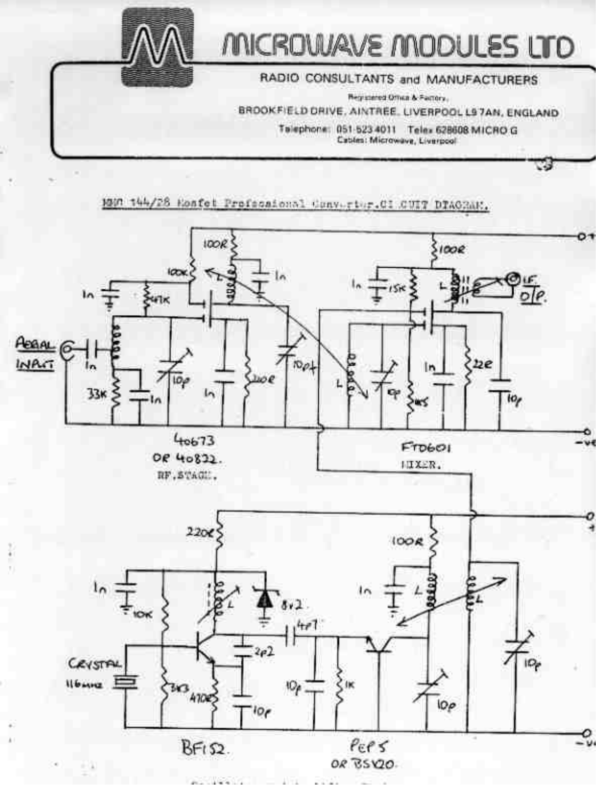 Microwave modules MMC144-28 Schematics - ManualMachine.com