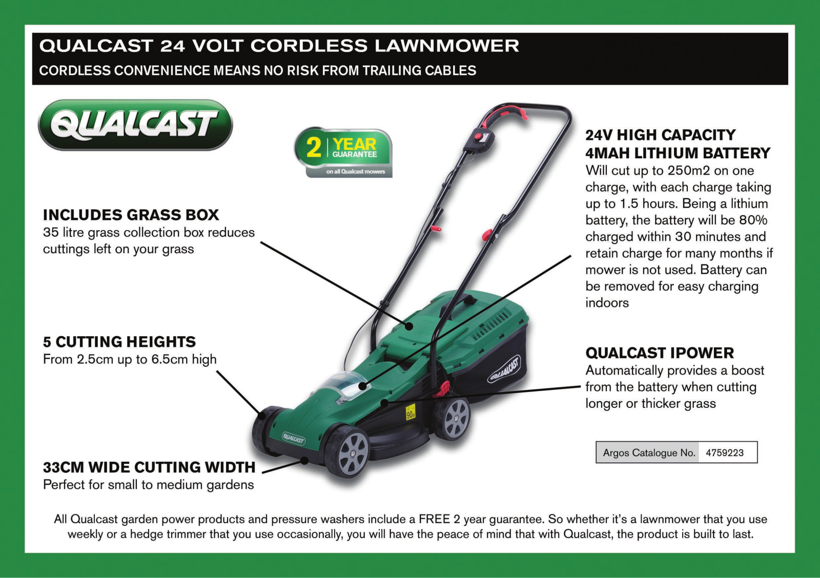 Qualcast CLMF2433M Instruction manual