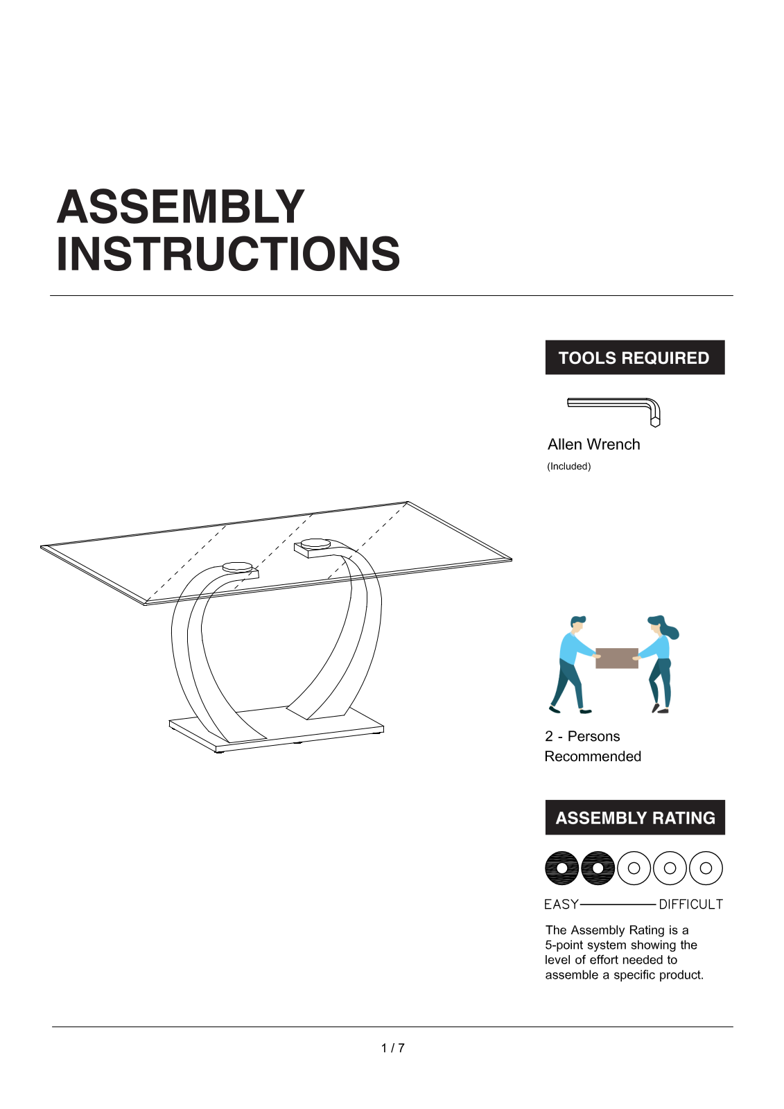 Wade Logan W005406745 Assembly Instructions (Table) - ManualMachine.com