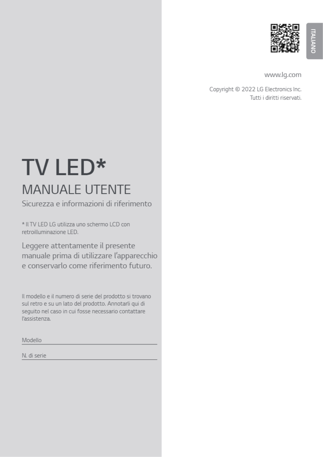 LG 32LQ63006LA User Manual