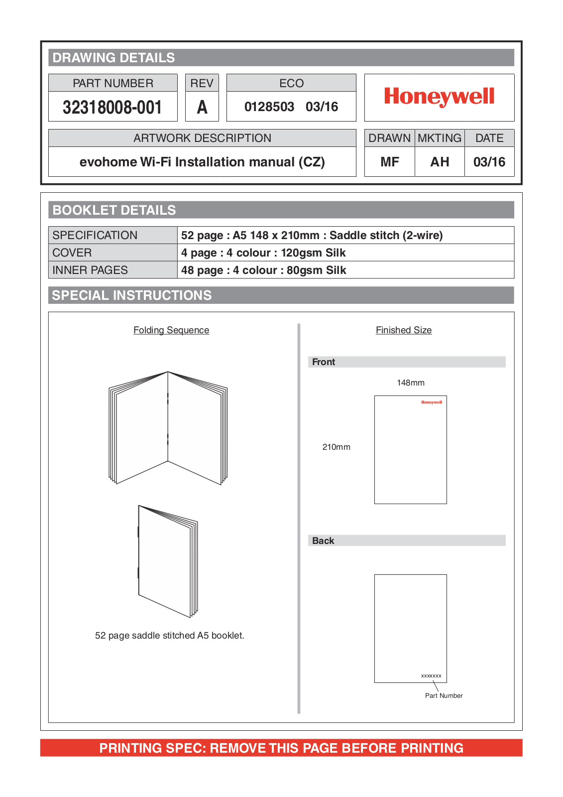 Honeywell ATC928G3026, ATP921 User Manual