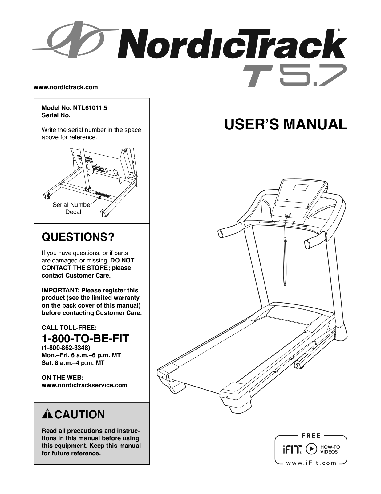 NordicTrack NTL610115 Owner's Manual