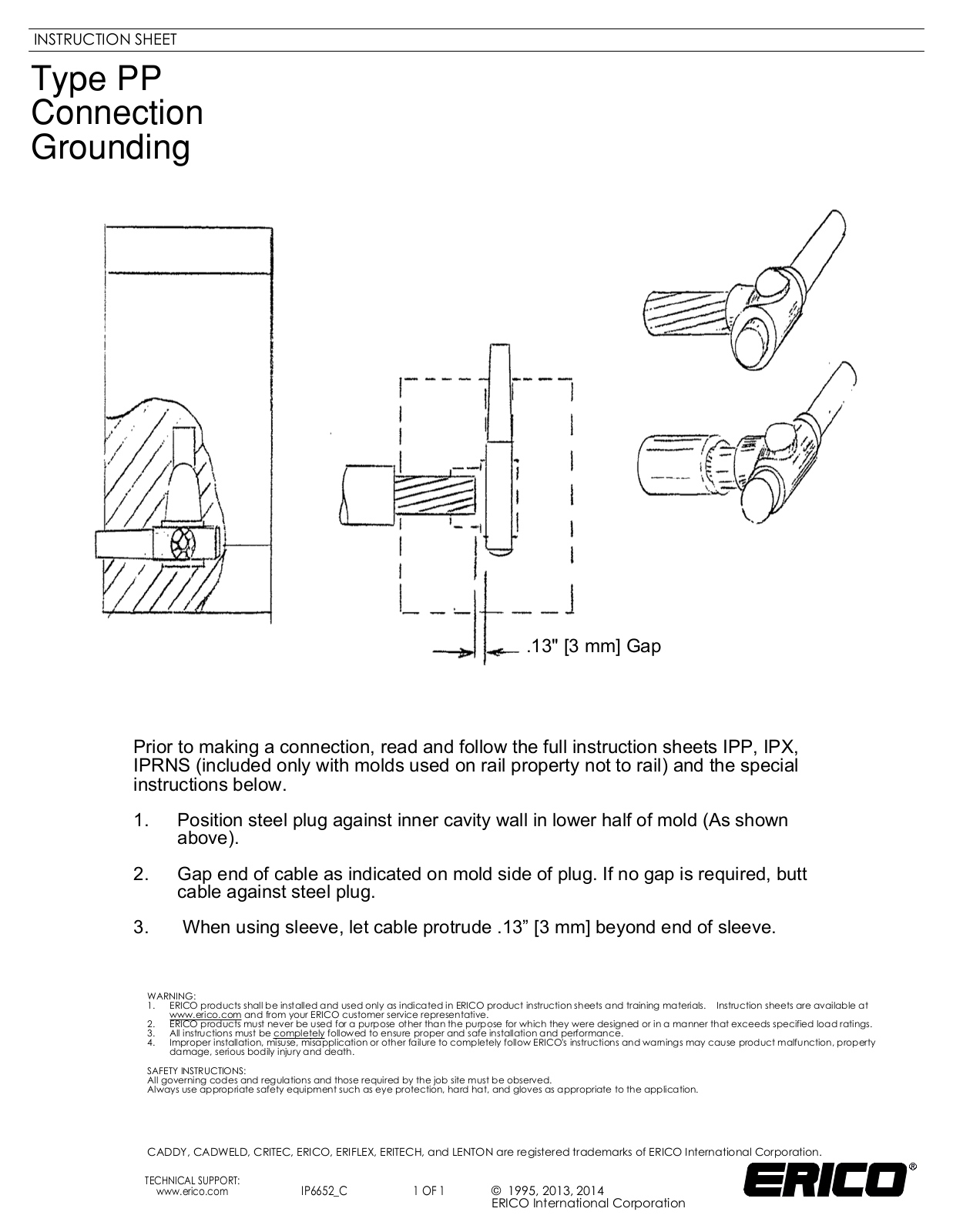 ERICO IP6652 User Manual