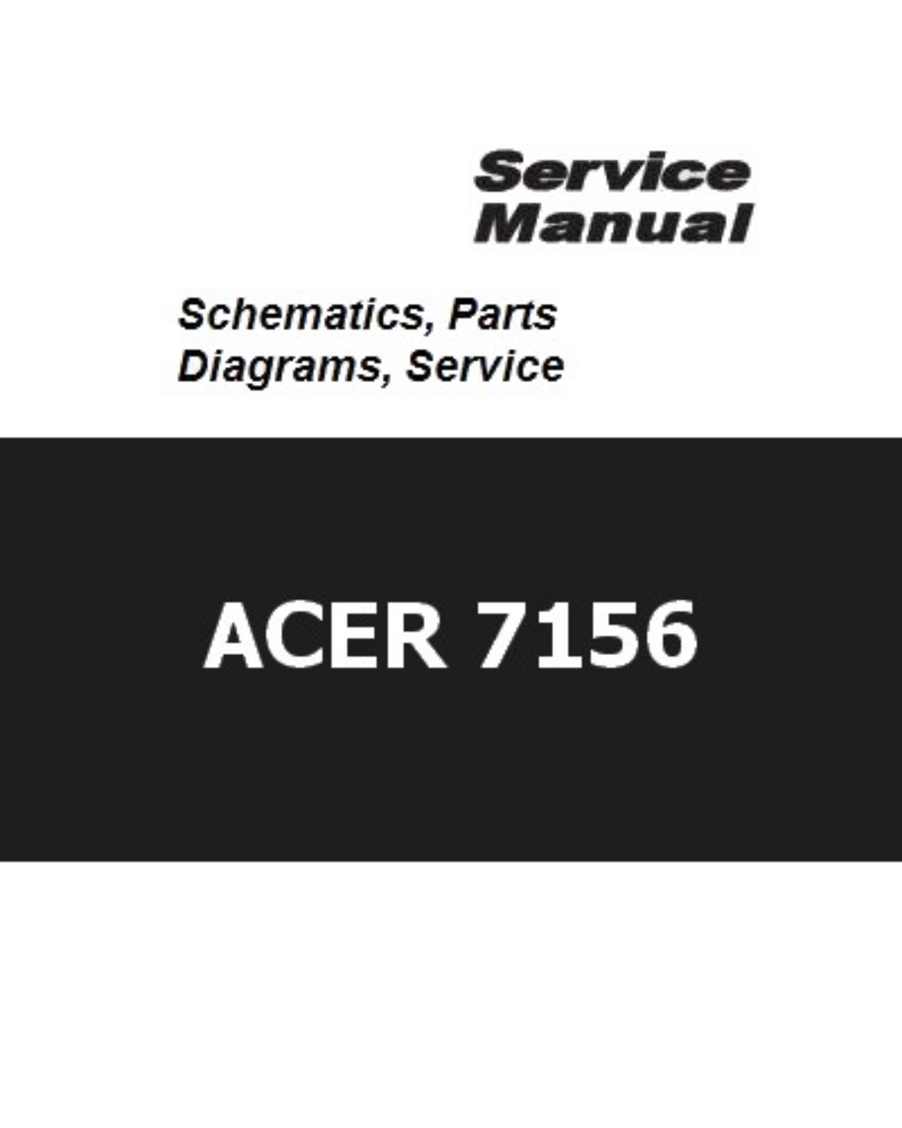 Monitor Acer 7156 Schematic