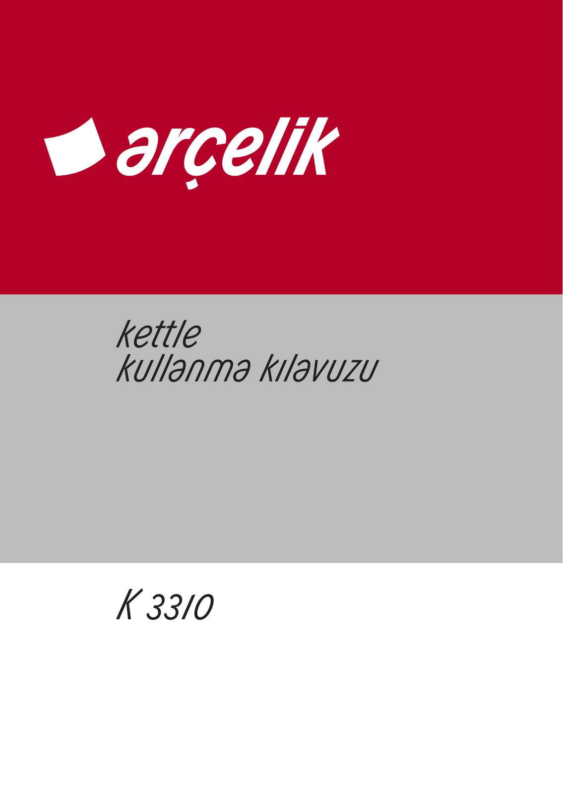 Arçelik K3310 User manual - ManualMachine.com