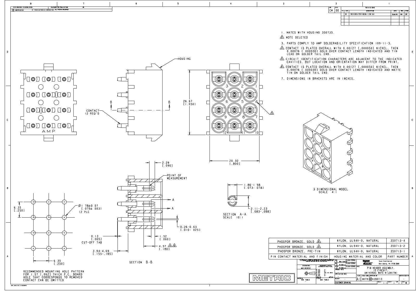Datasheet 350713-1 Specification - ManualMachine.com