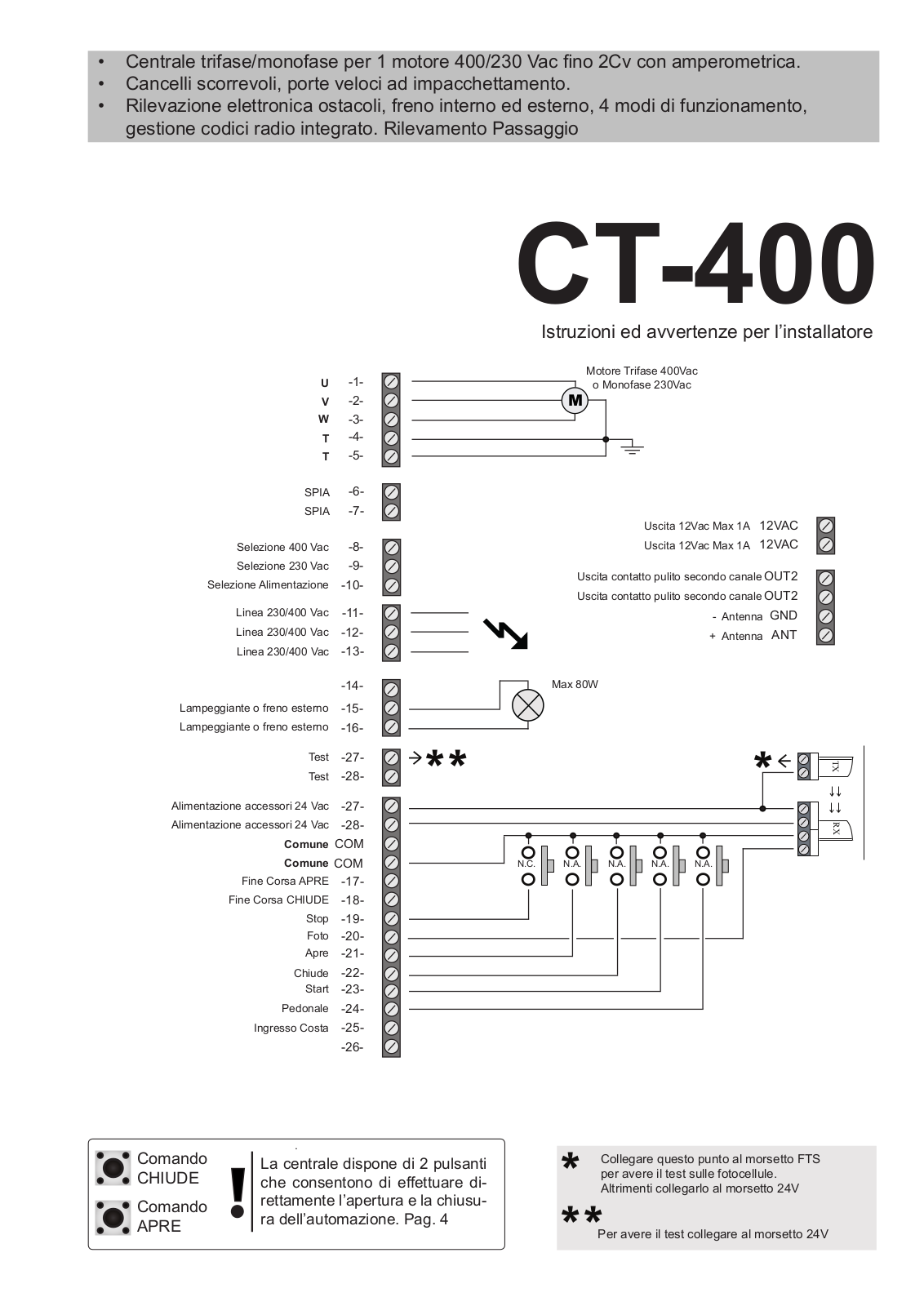 Key Gates CT-400 User Manual