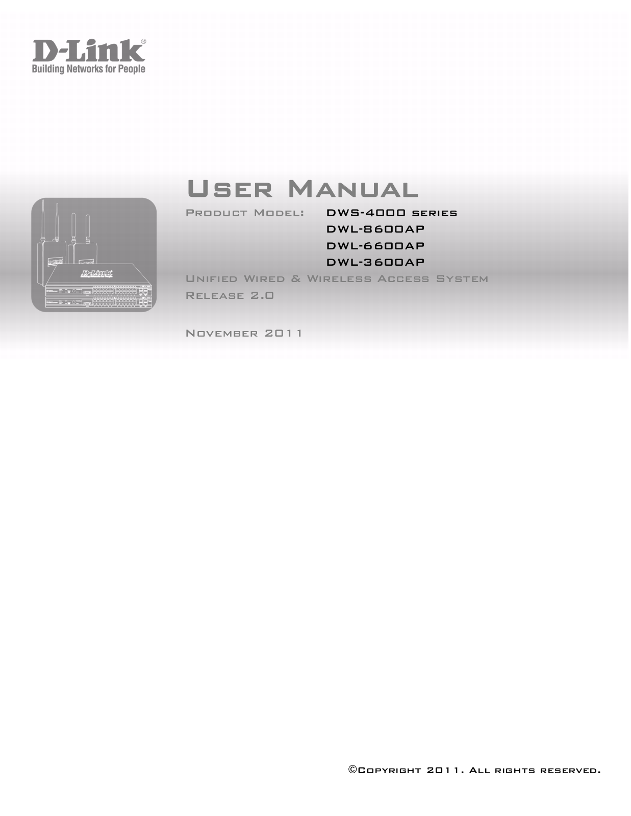 D-link DWS-4000, DWL-8600AP, DWL-3600AP, DWL-6600AP User Manual