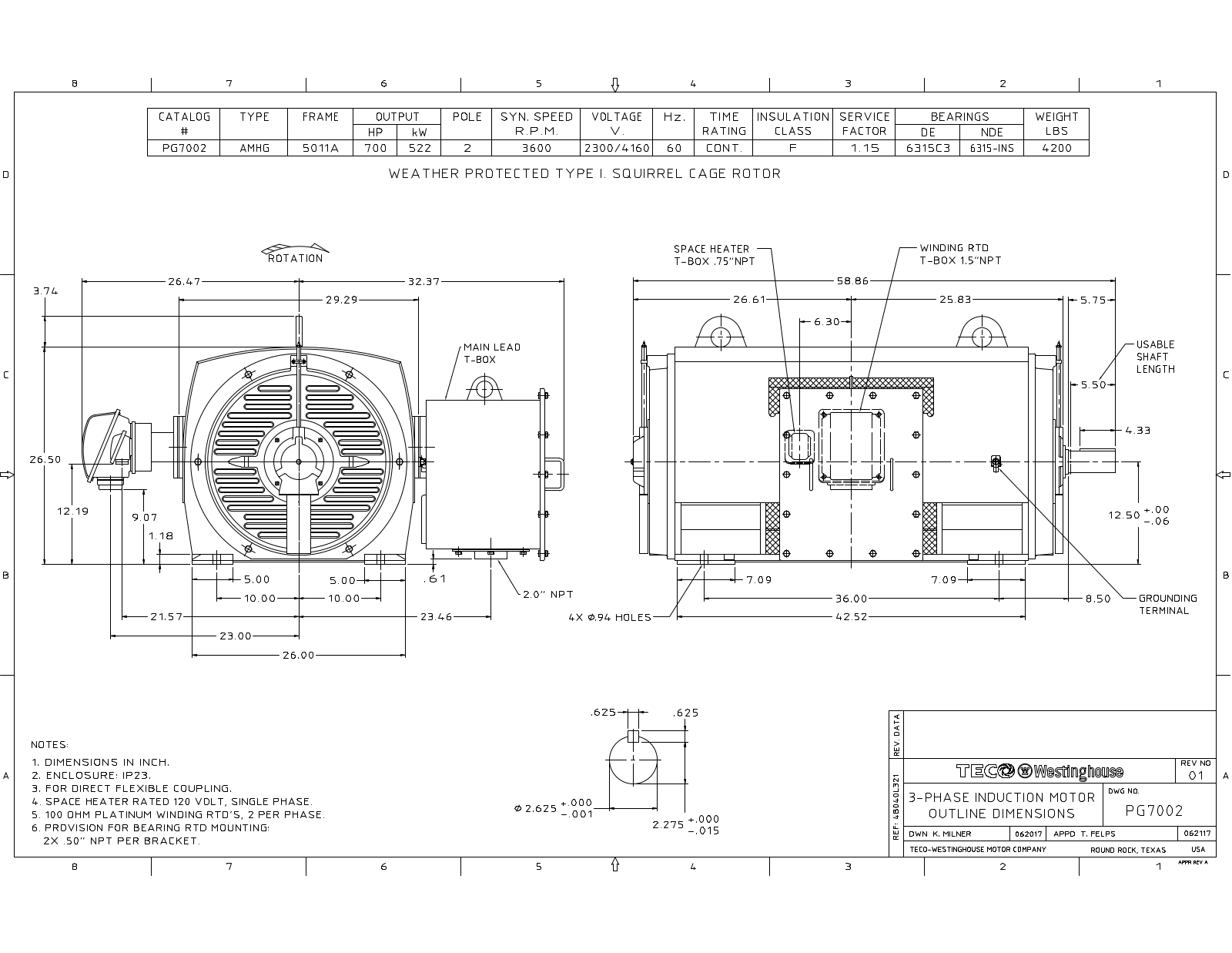 Teco PG7002 Reference Drawing