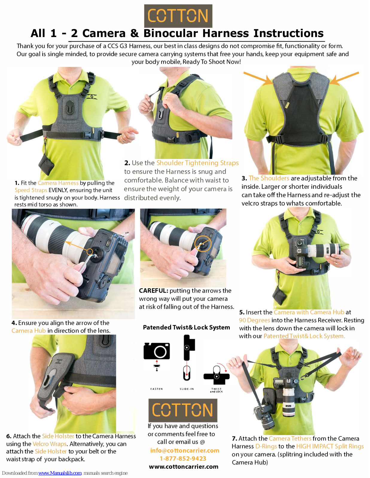 Cotton CCS G3 Harness Instructions Manual