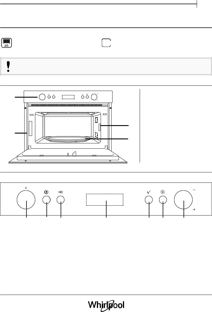 WHIRLPOOL AMW 784/IX Daily Reference Guide