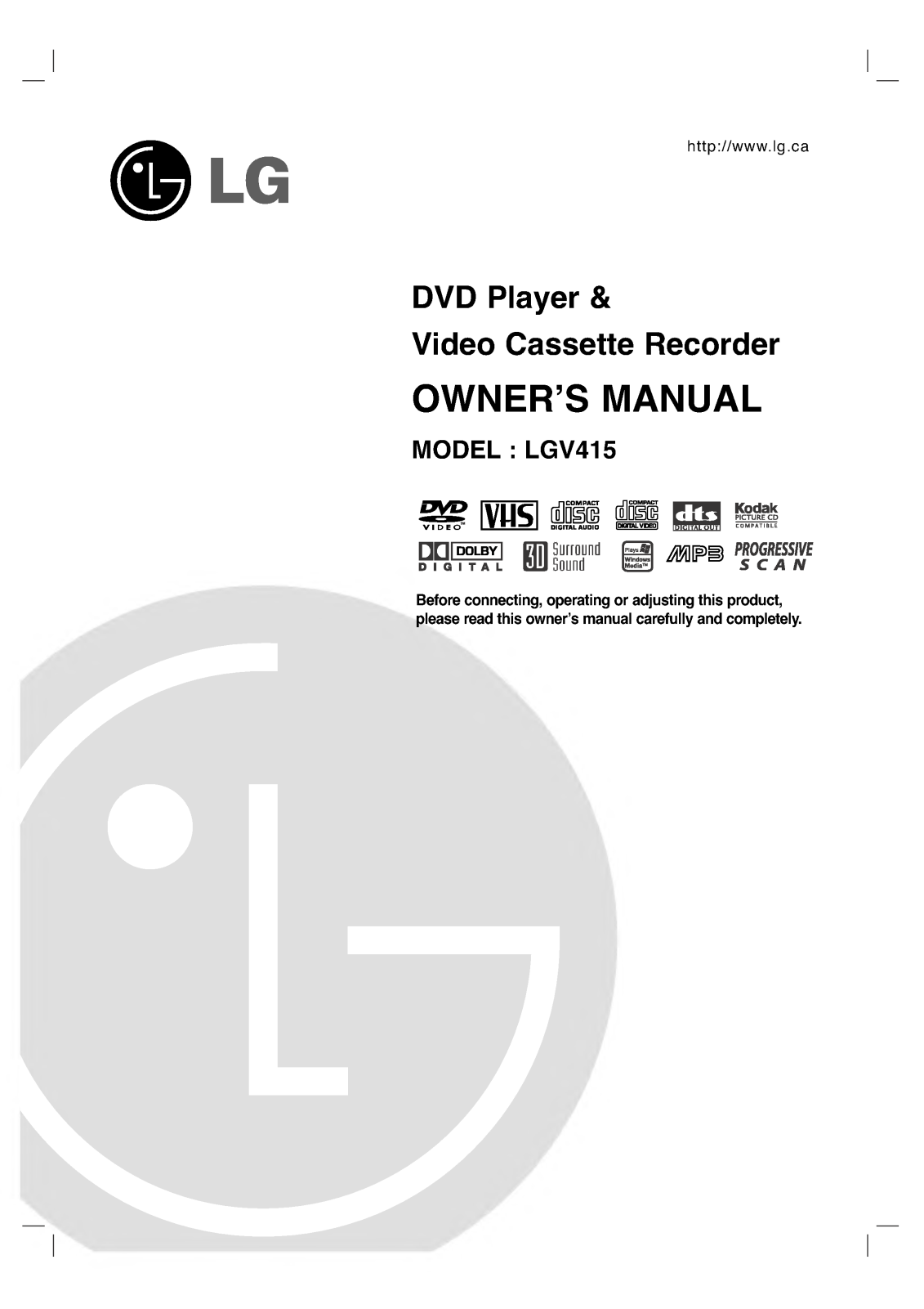 LG LGV415 User Manual