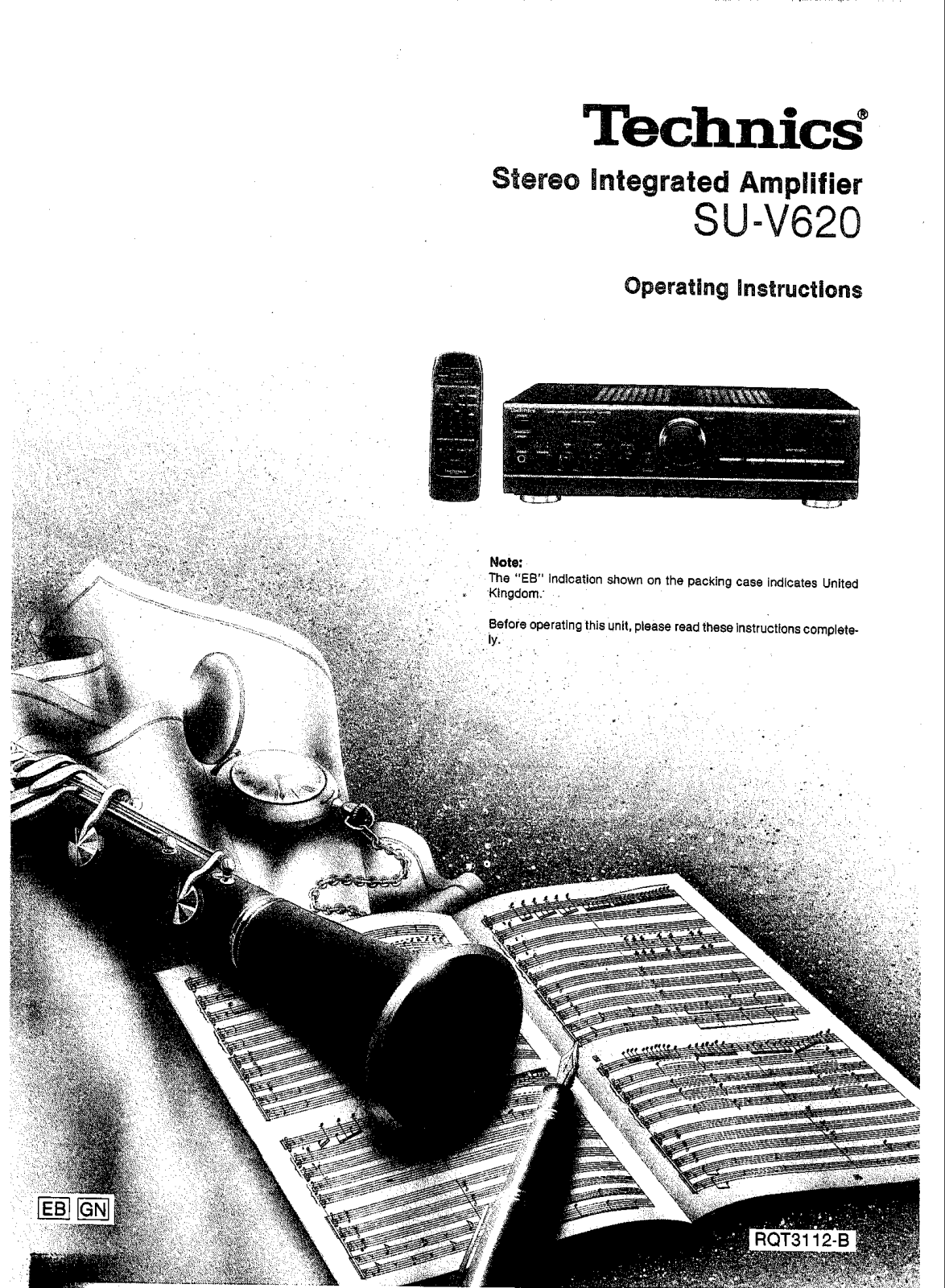 Technics SU-V620 Operating Instruction