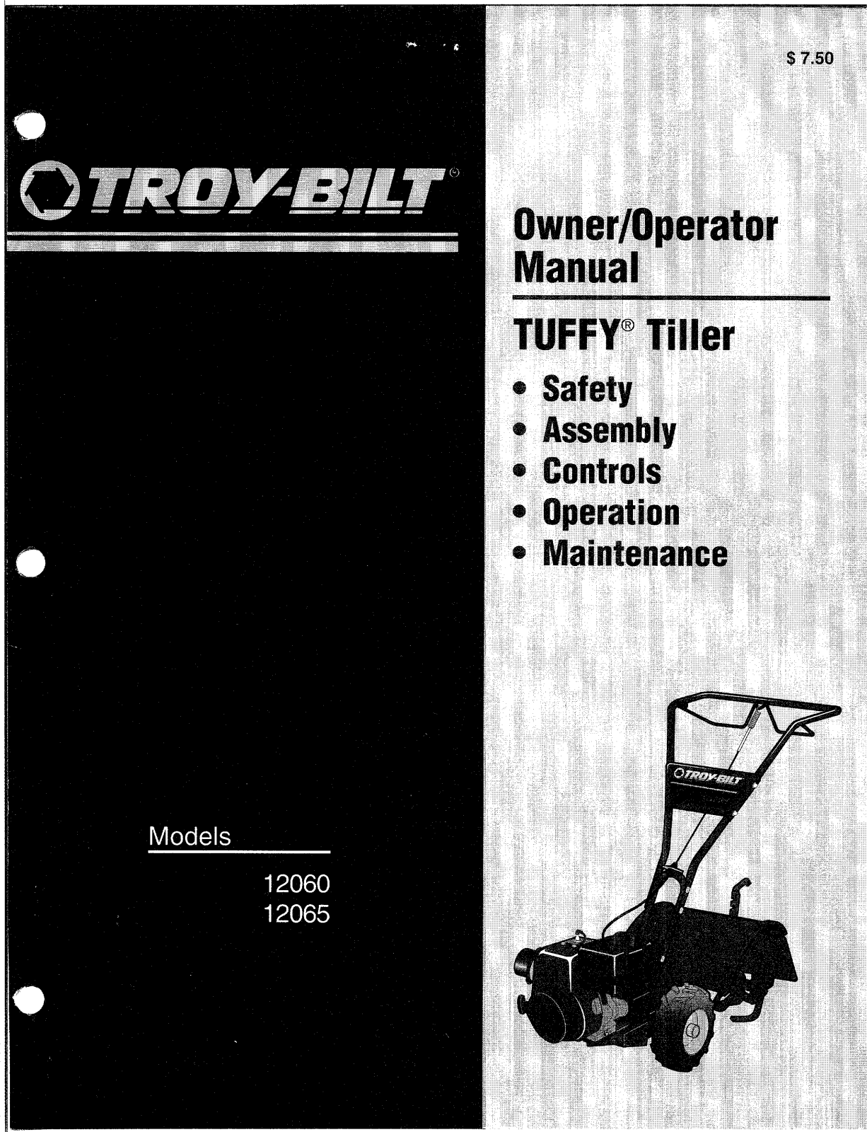 Bolens 12065, 12060 User Manual