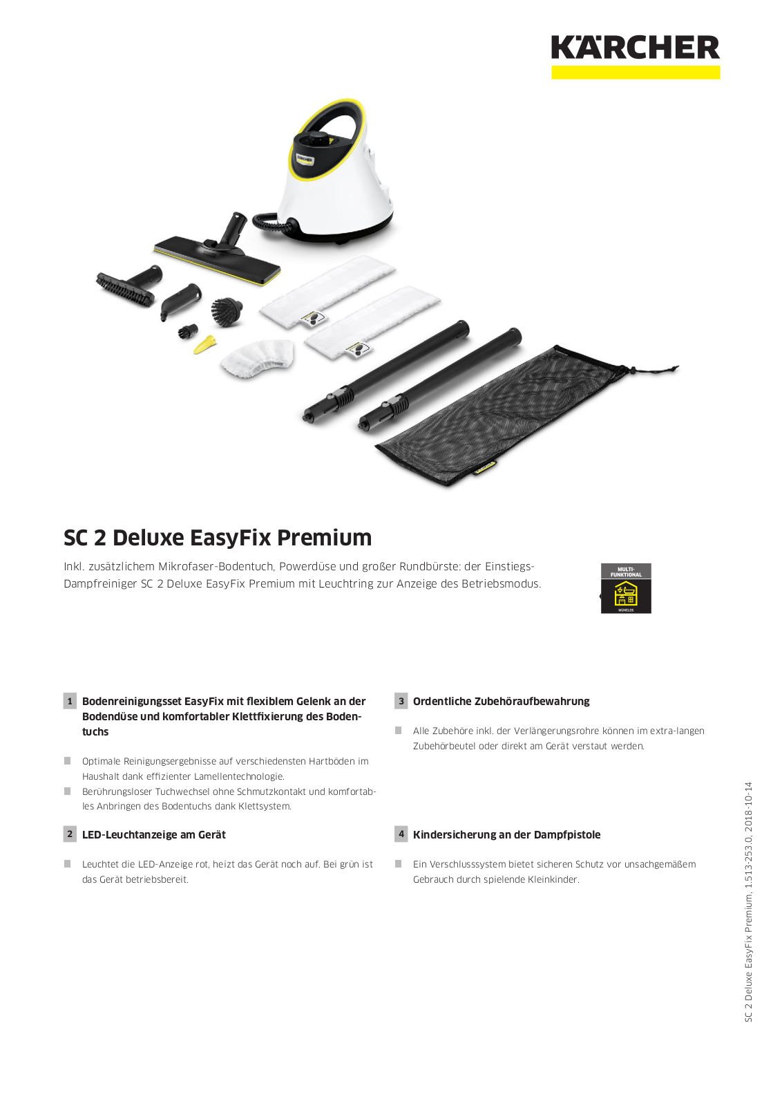 Kärcher SC2 Deluxe EasyFix Premium User Manual