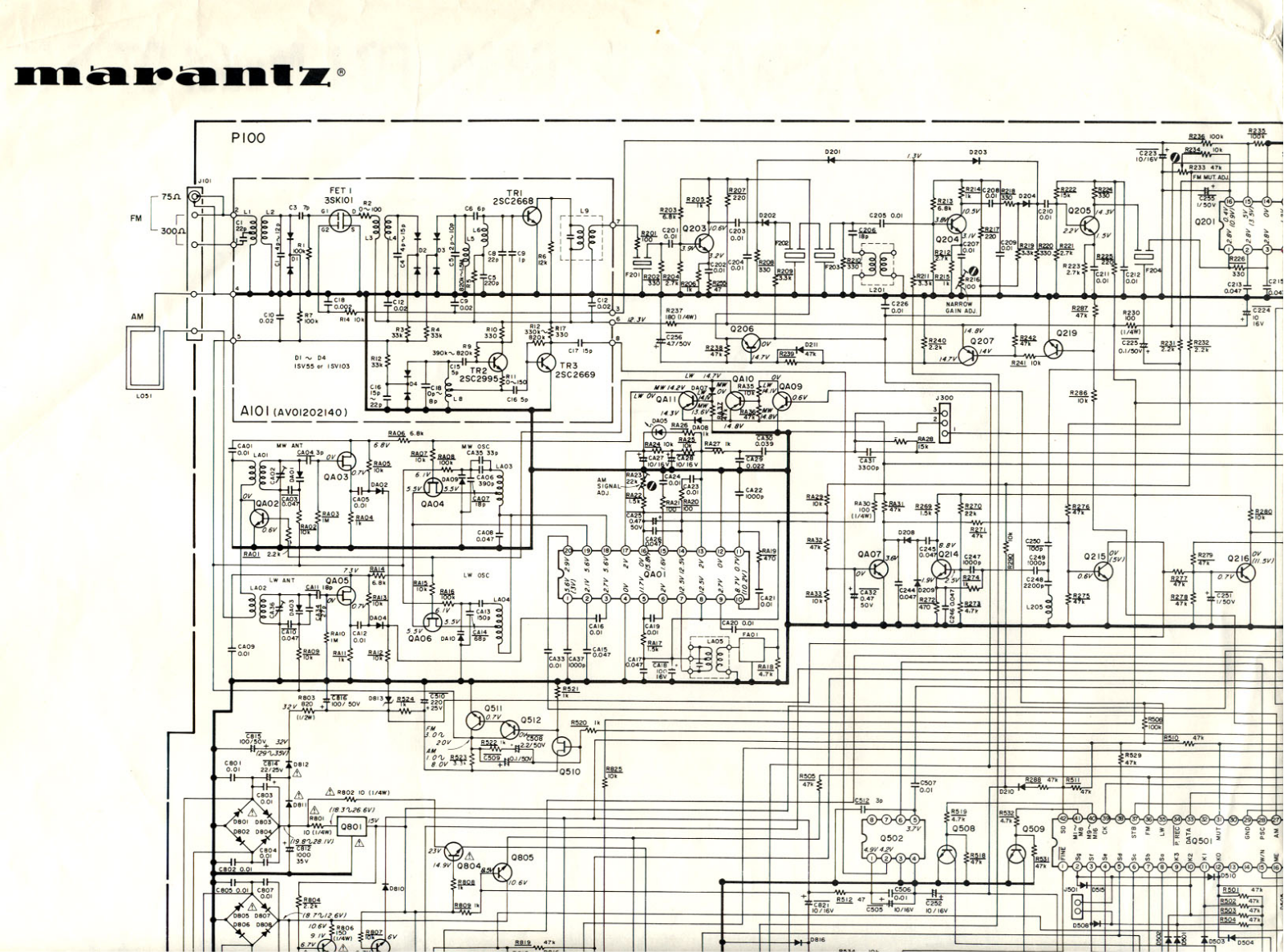 Marantz ST-541 Schematic