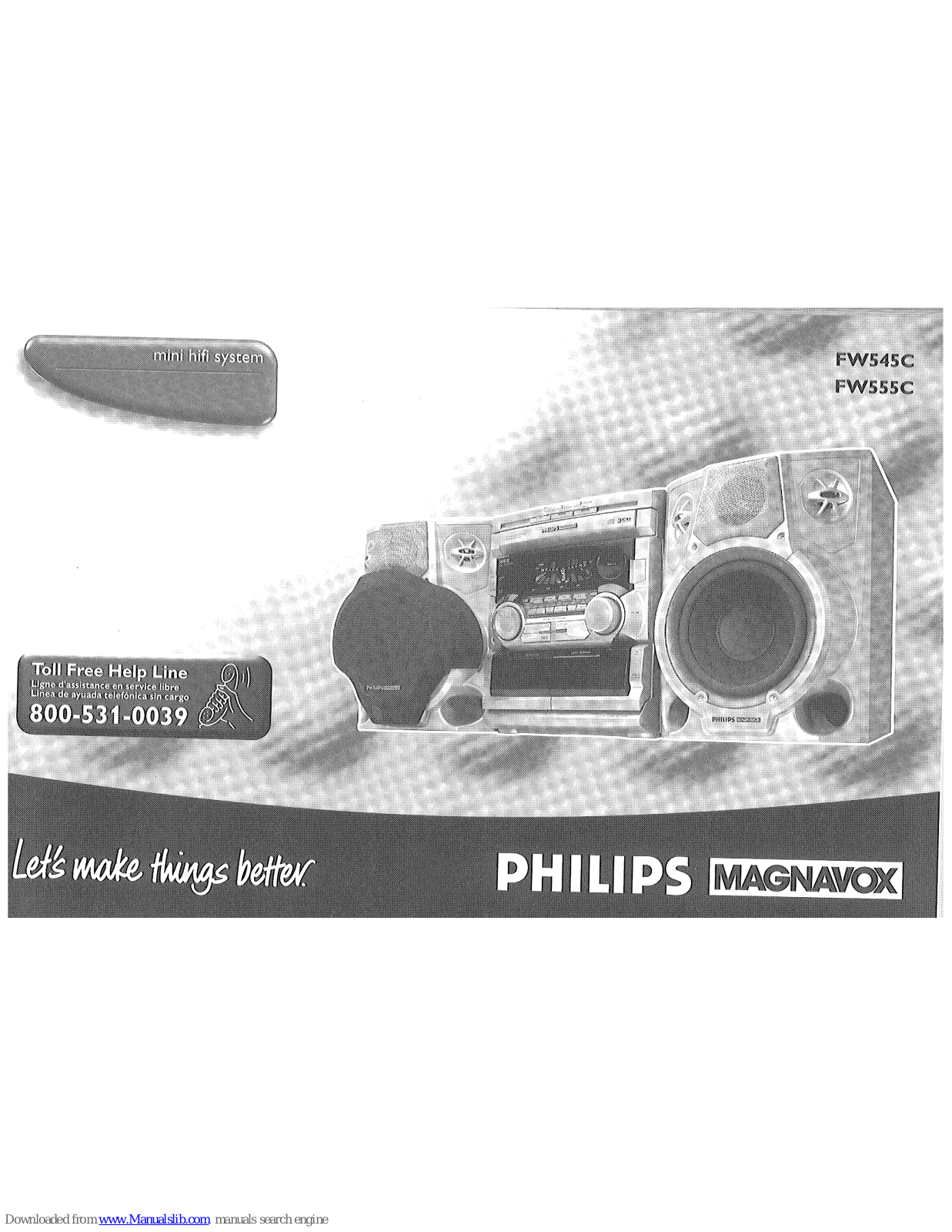 Philips Magnavox FW545C, FW555C User Manual