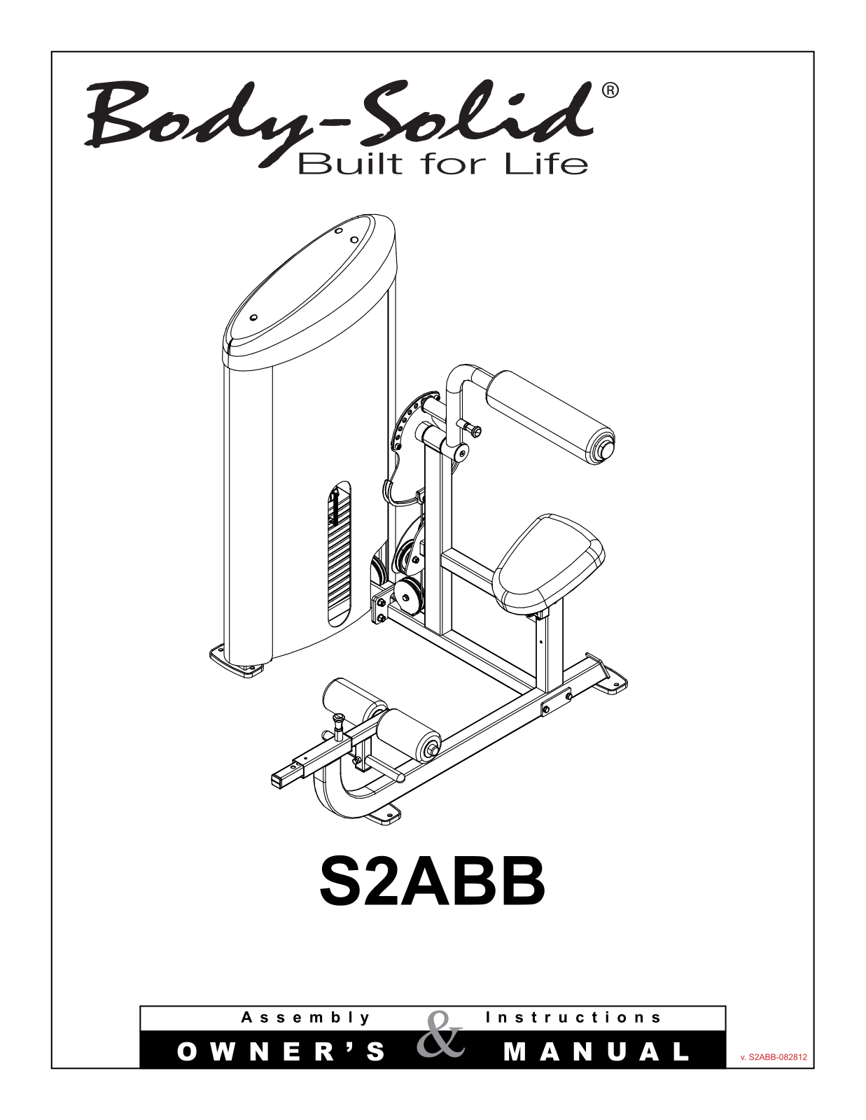 Body Solid S2ABB2 User Manual