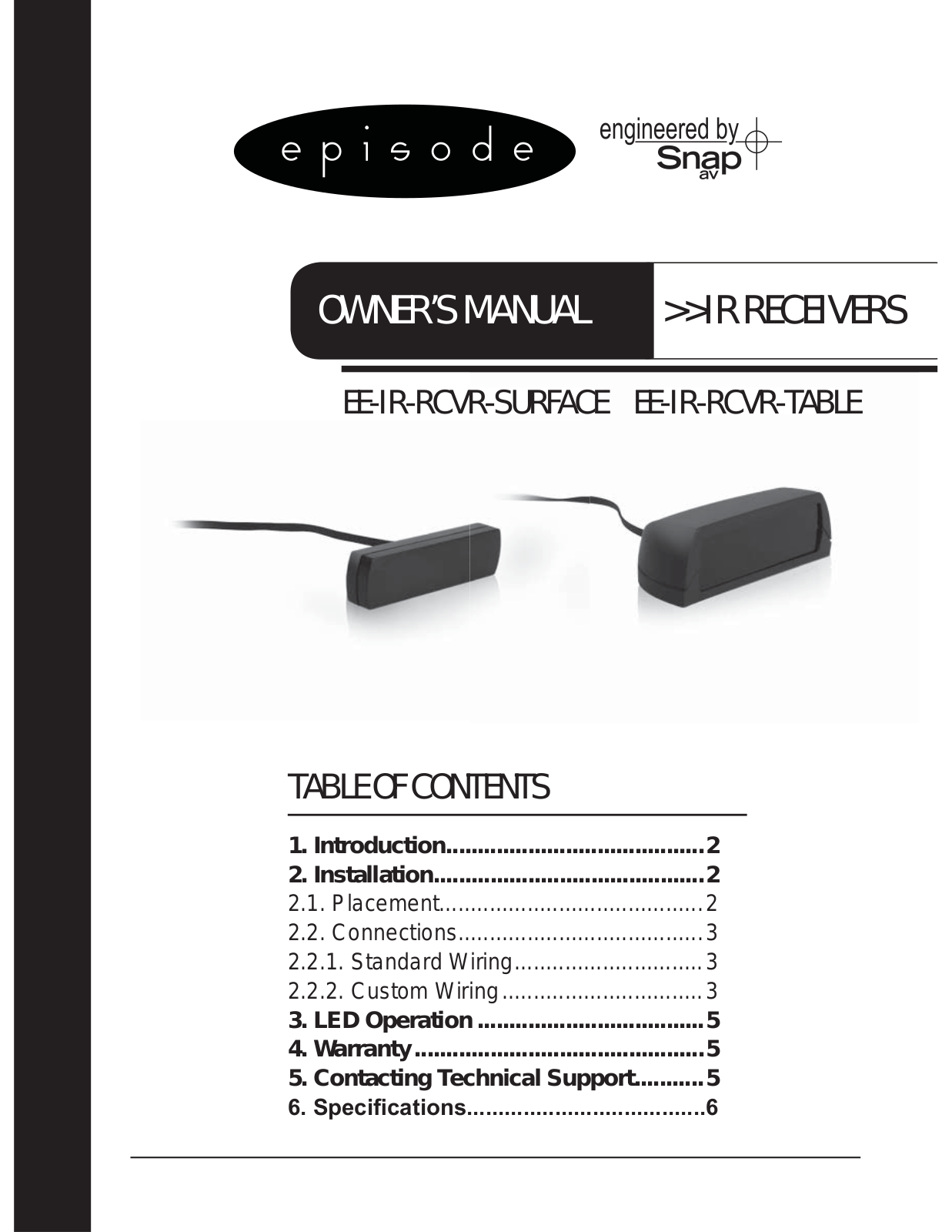 Staub Electronics EE-IR-RCVR User Manual