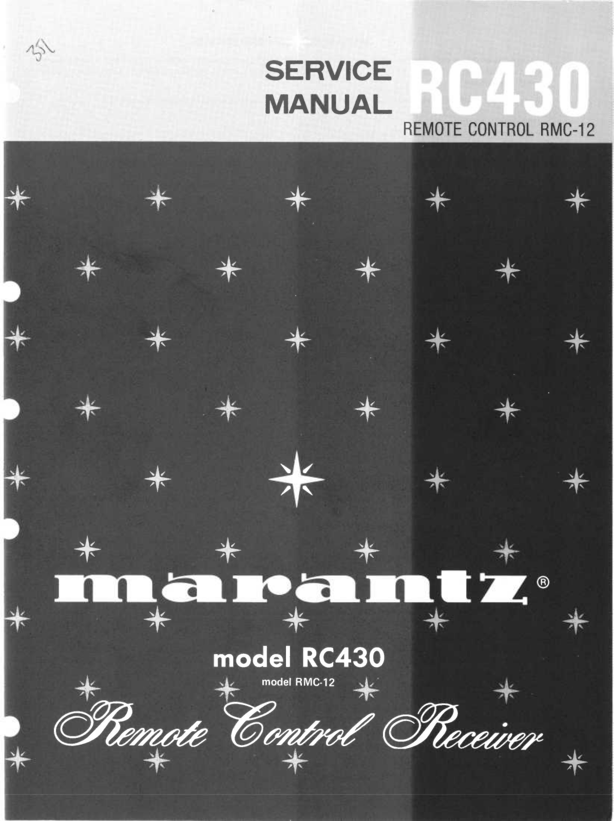 Marantz rc430 Service