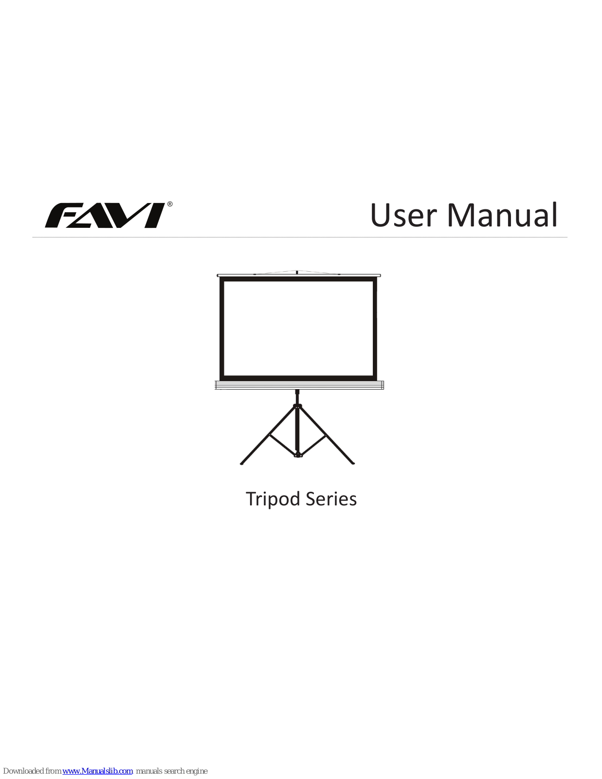 FAVI Tripod Series User Manual