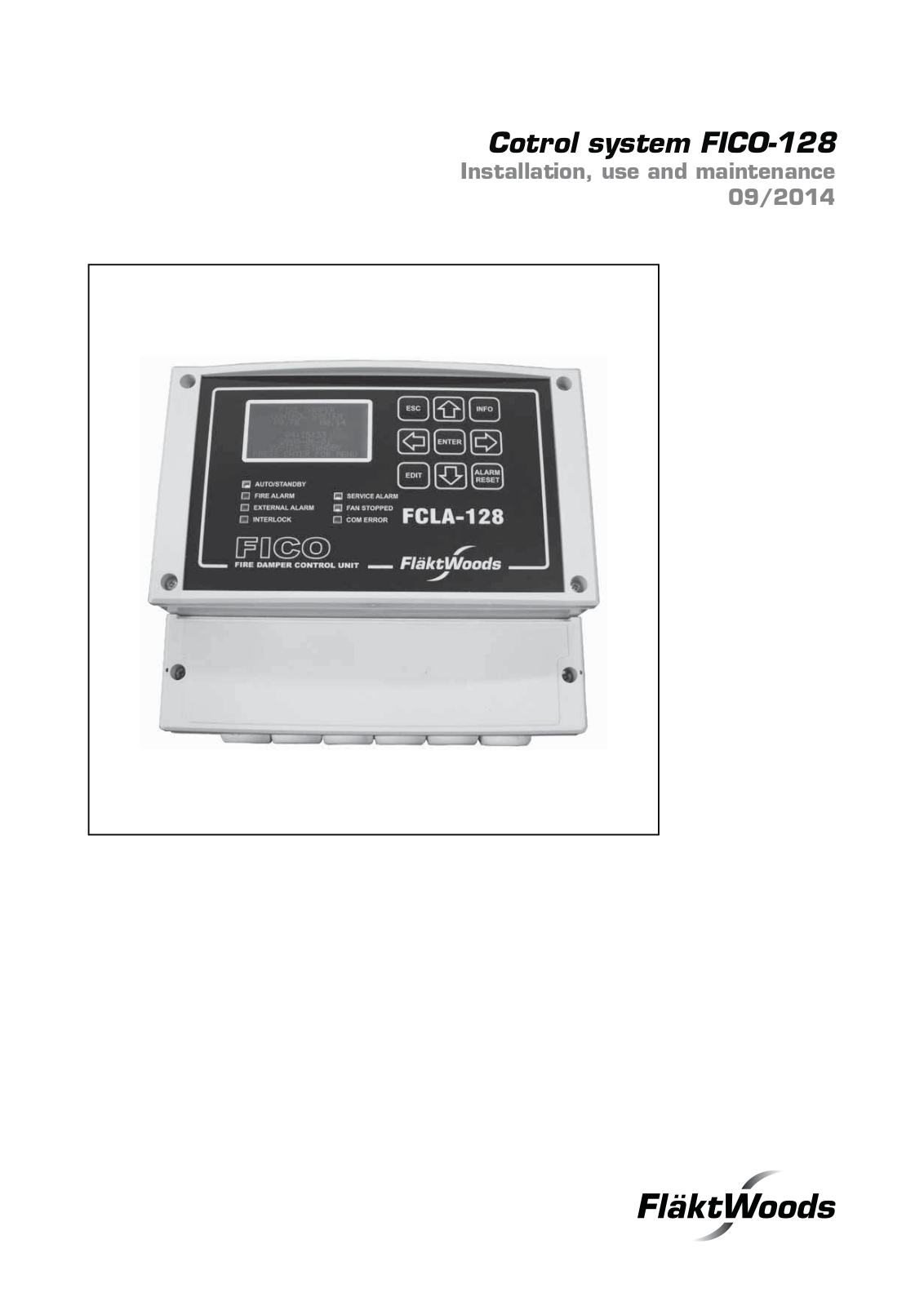 FlaktWoods FICO FCLA-128 Installation, Use And Maintenance Handbook