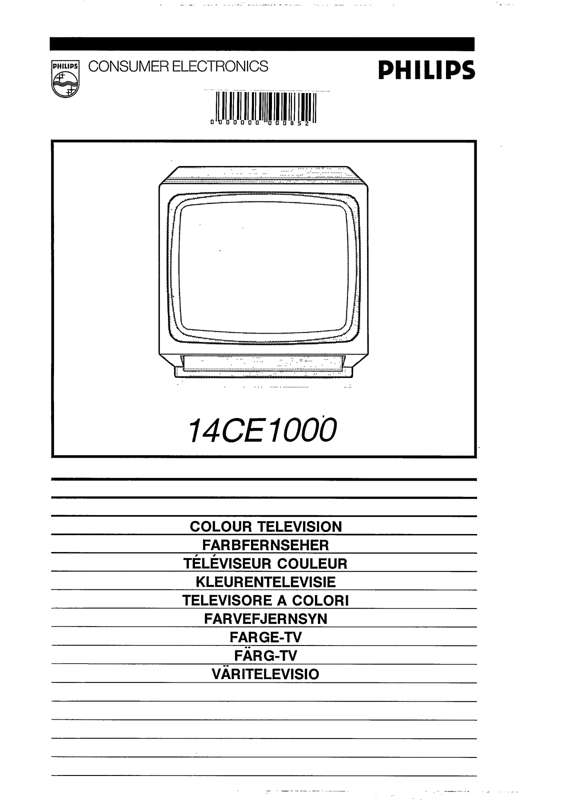 Philips 14CE1000 User Manual