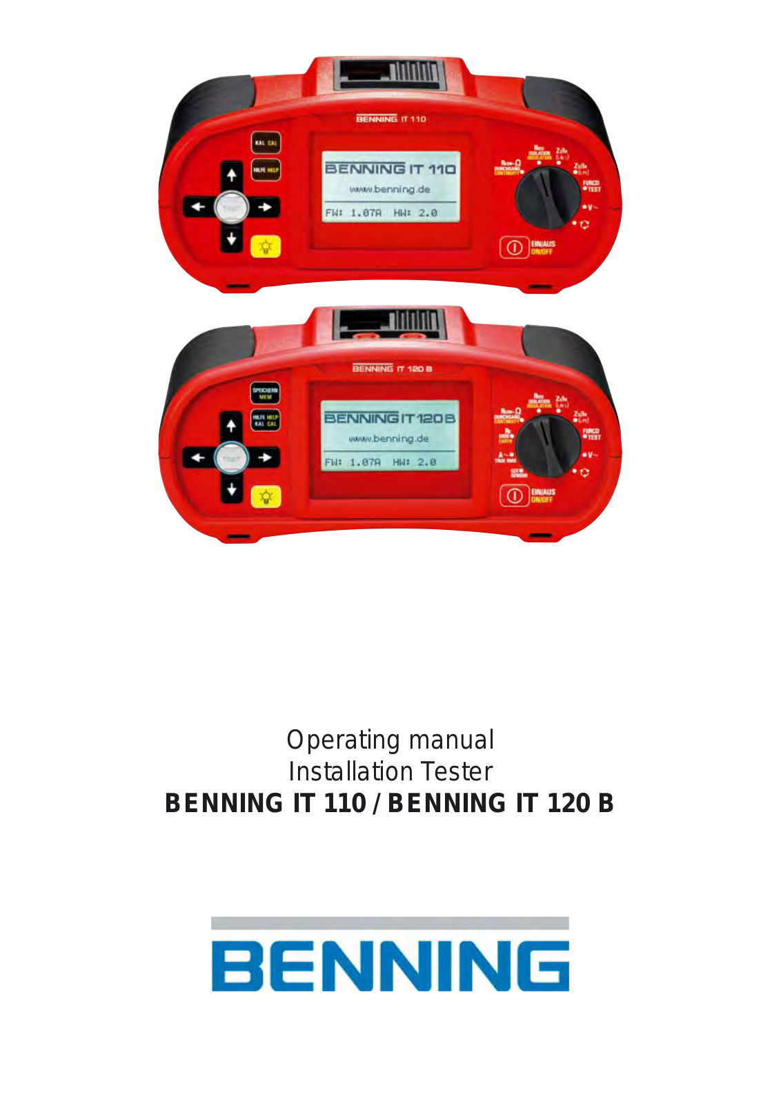 Benning IT 110, IT 120 B User guide