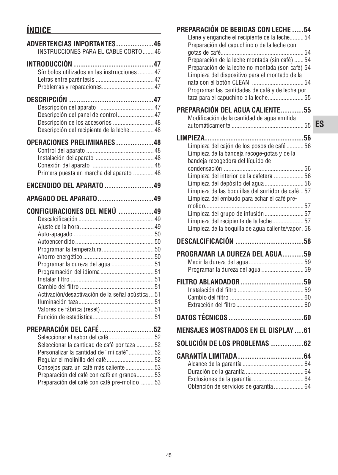 Delonghi ECAM 23.450 Instruction manuals