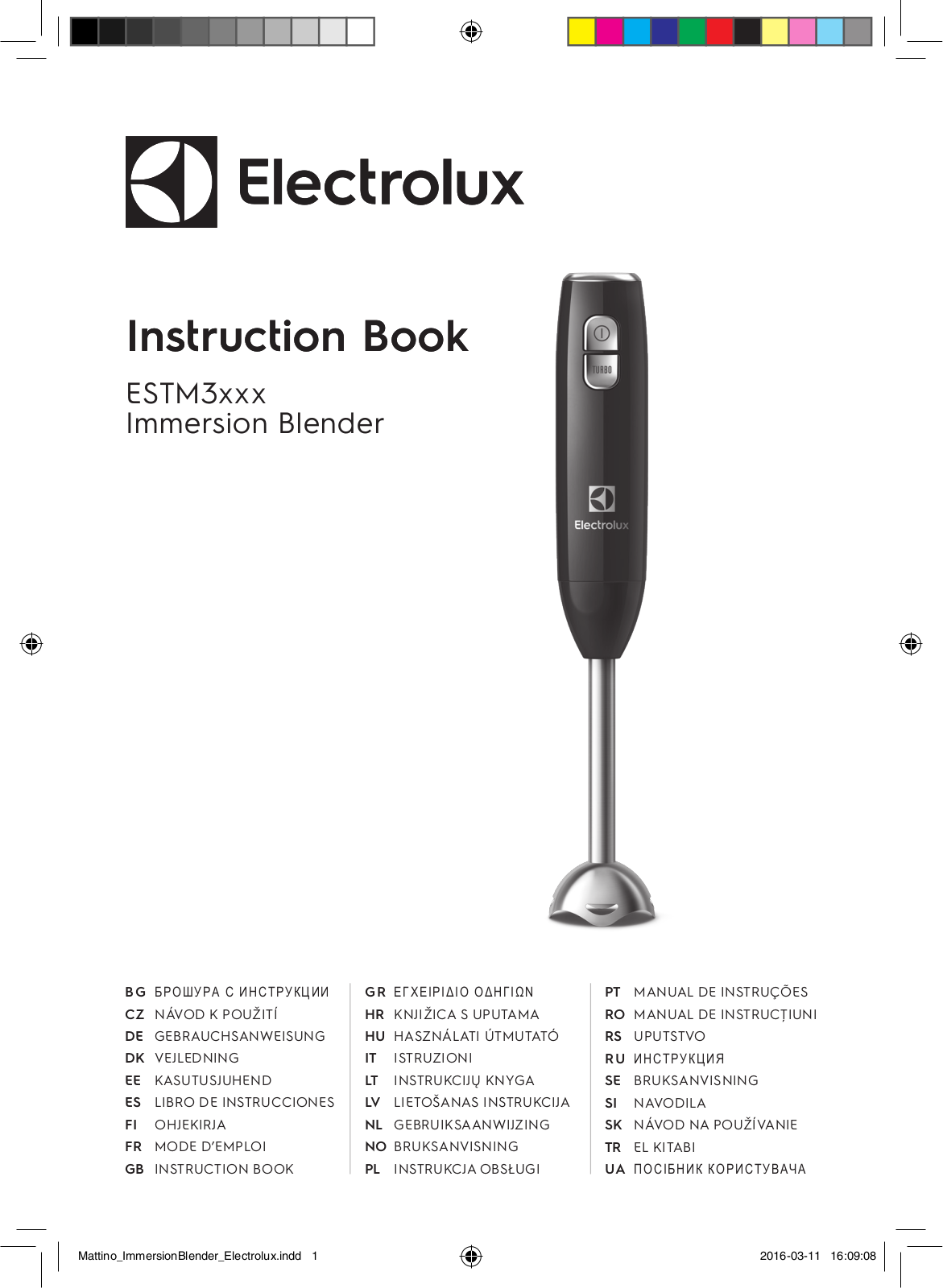 Electrolux ESTM3400 User Manual