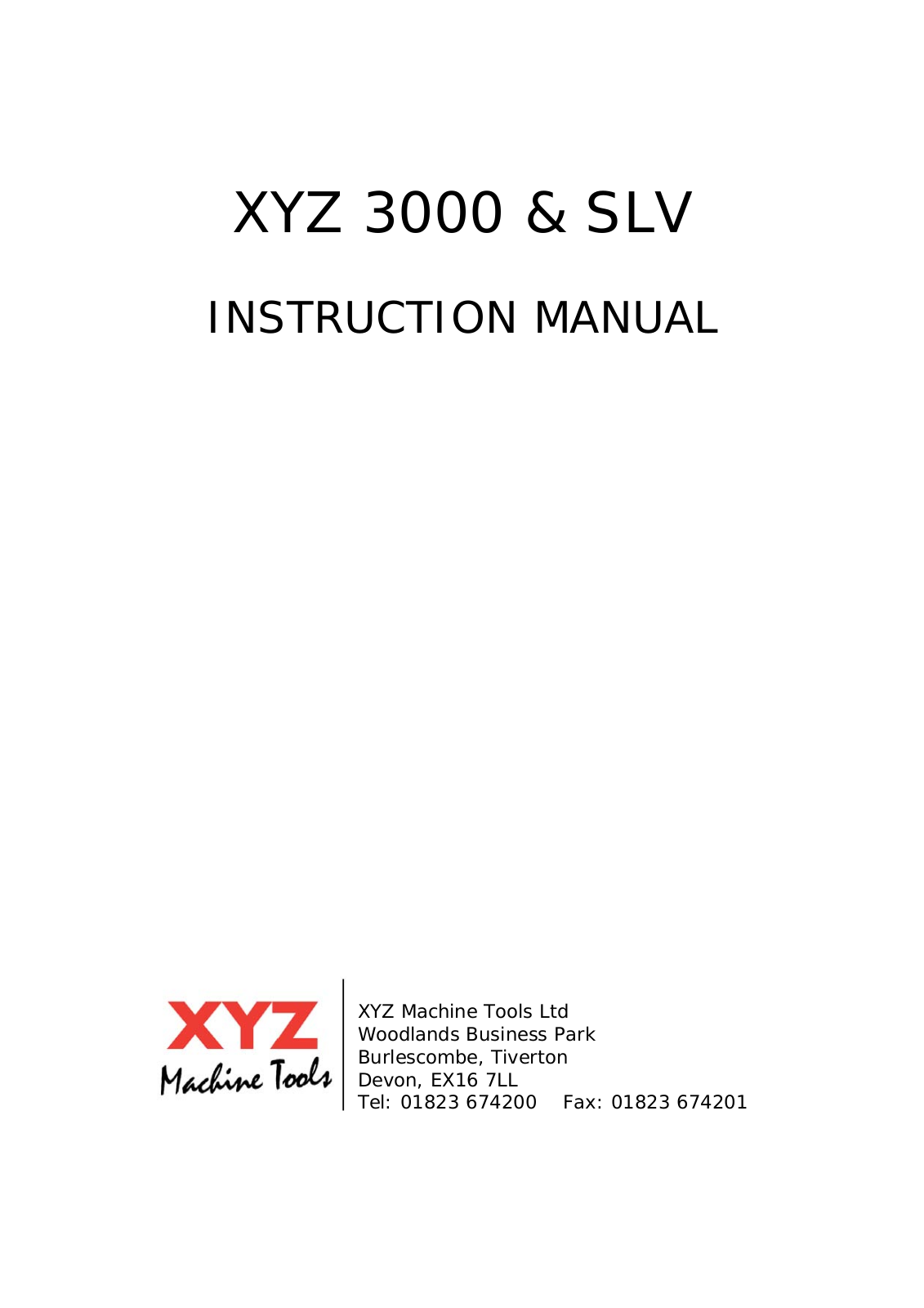 king rich XYZ 3000 SLV Instruction Manual