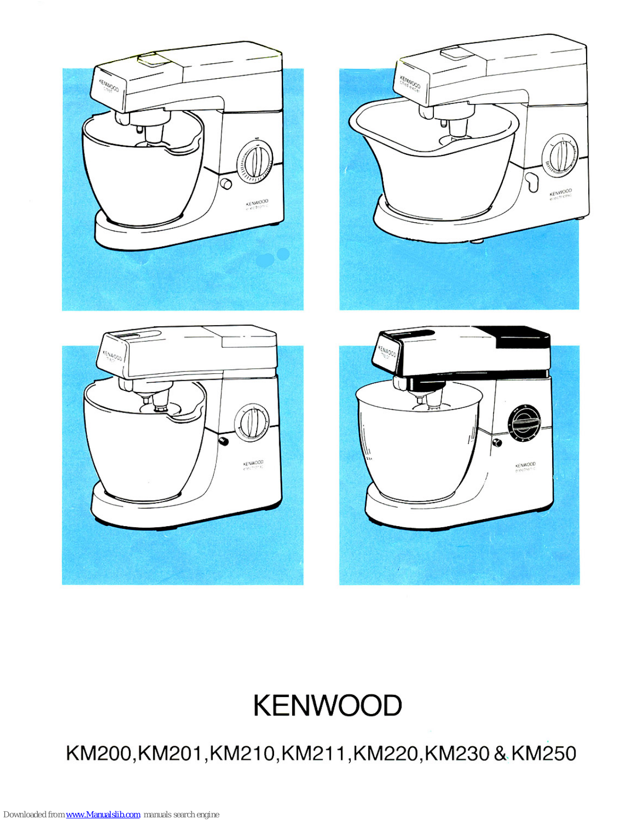 Kenwood KM200, KM201, KM211, KM210, KM220 User Manual