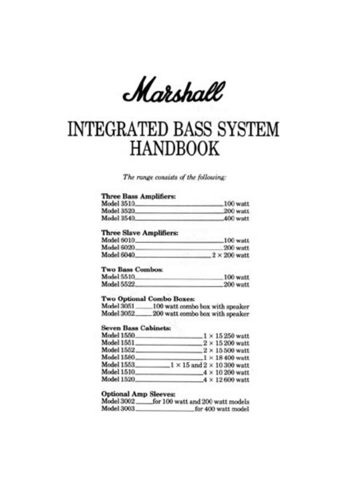 Marshall 3520, 3540, 5522, 3510, 5510 schematic