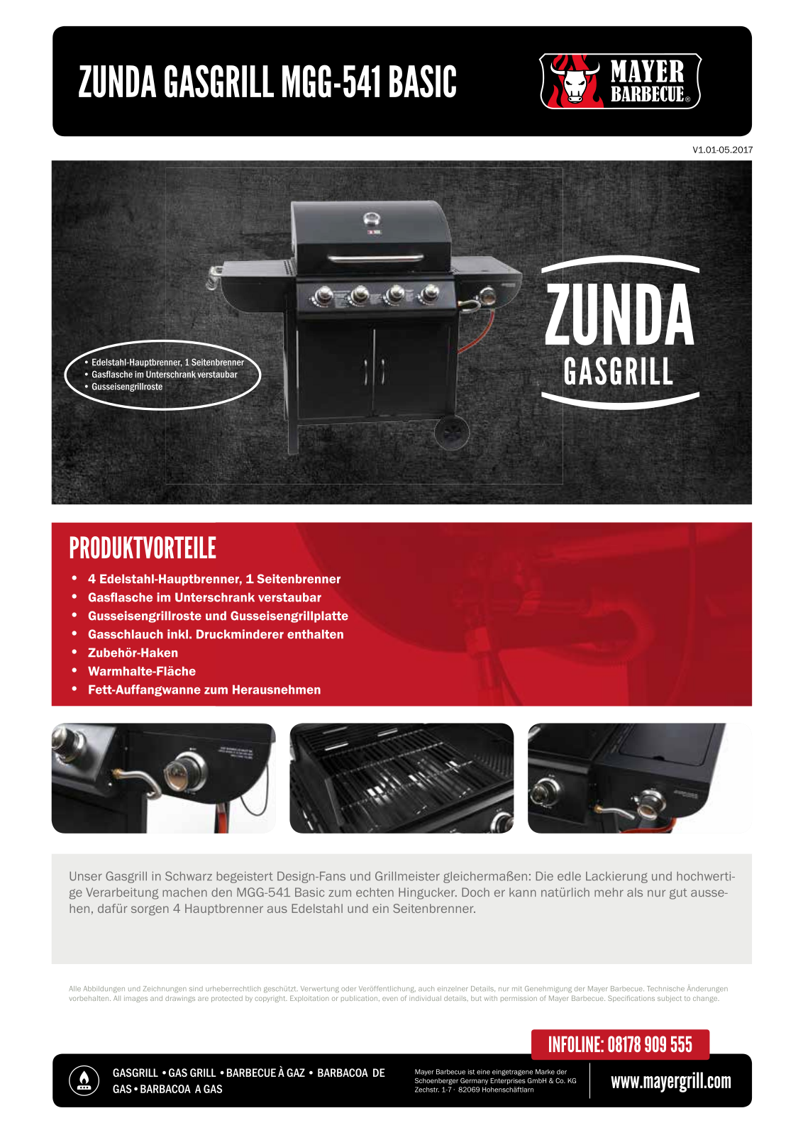 Mayer Barbecue MGG-541 Basic User Manual - ManualMachine.com