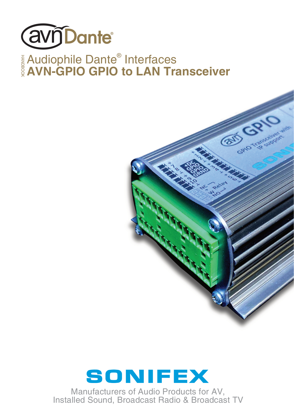 Sonifex AVN-GPIO Users Guide - ManualMachine.com