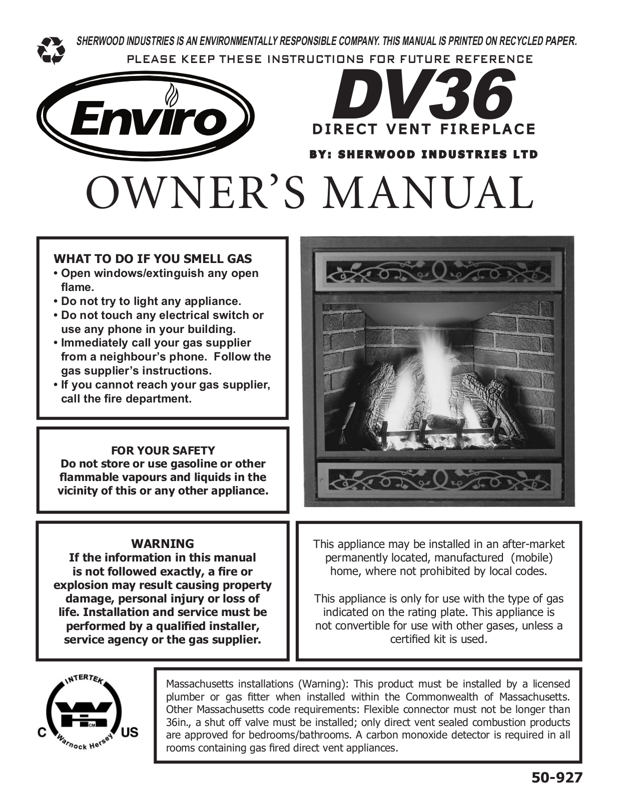 Enviro DV36 User Manual