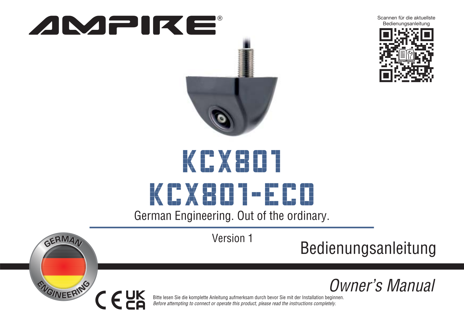 Ampire KCX801-ECO User guide - ManualMachine.com