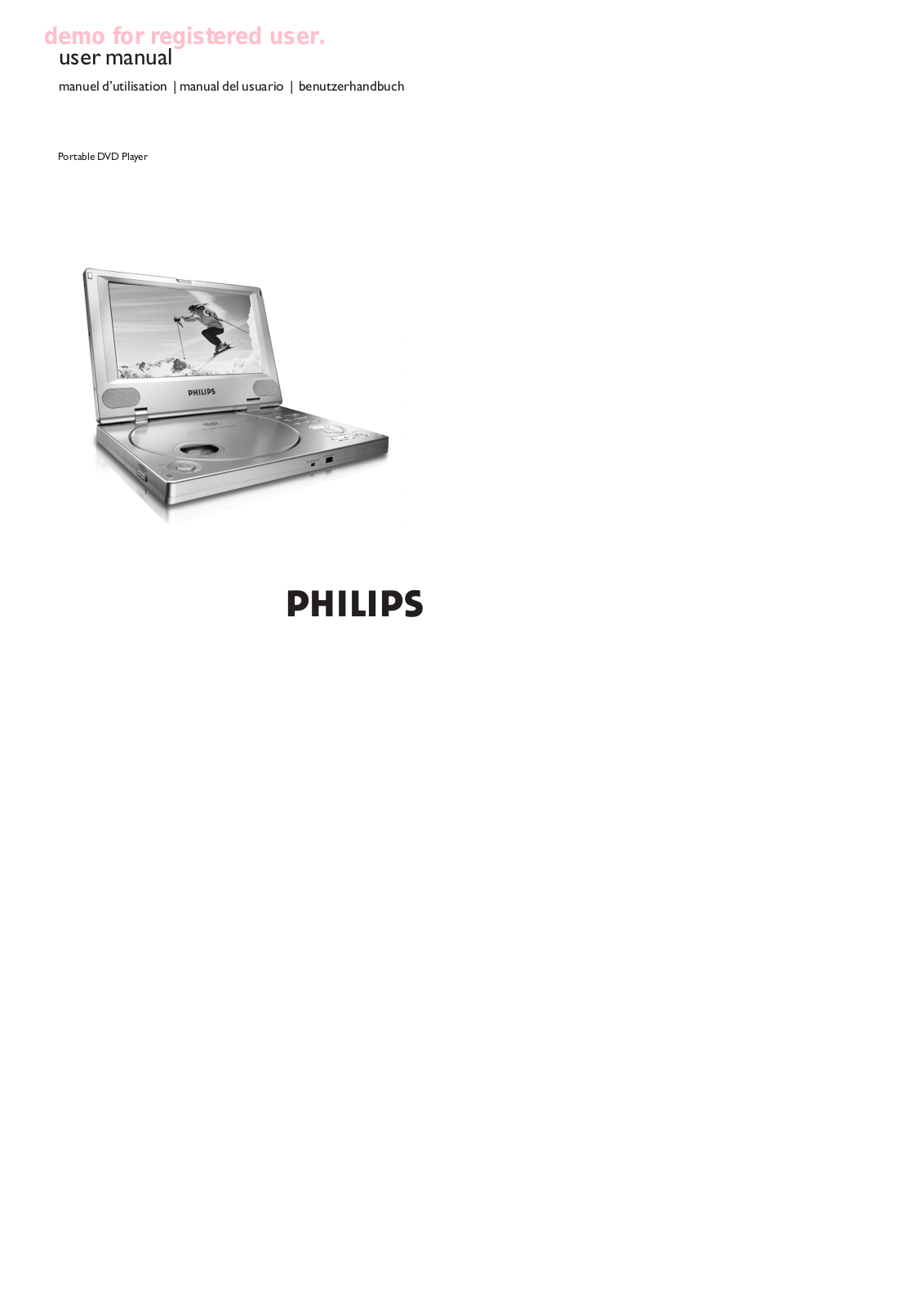 Philips PET810/00 User Manual