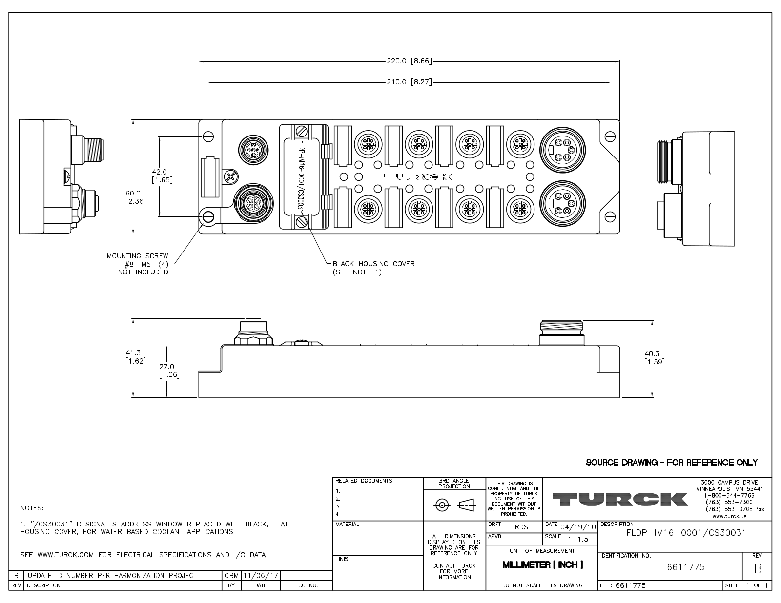 Turck FLDP-IM16-0001/CS30031 Data Sheet