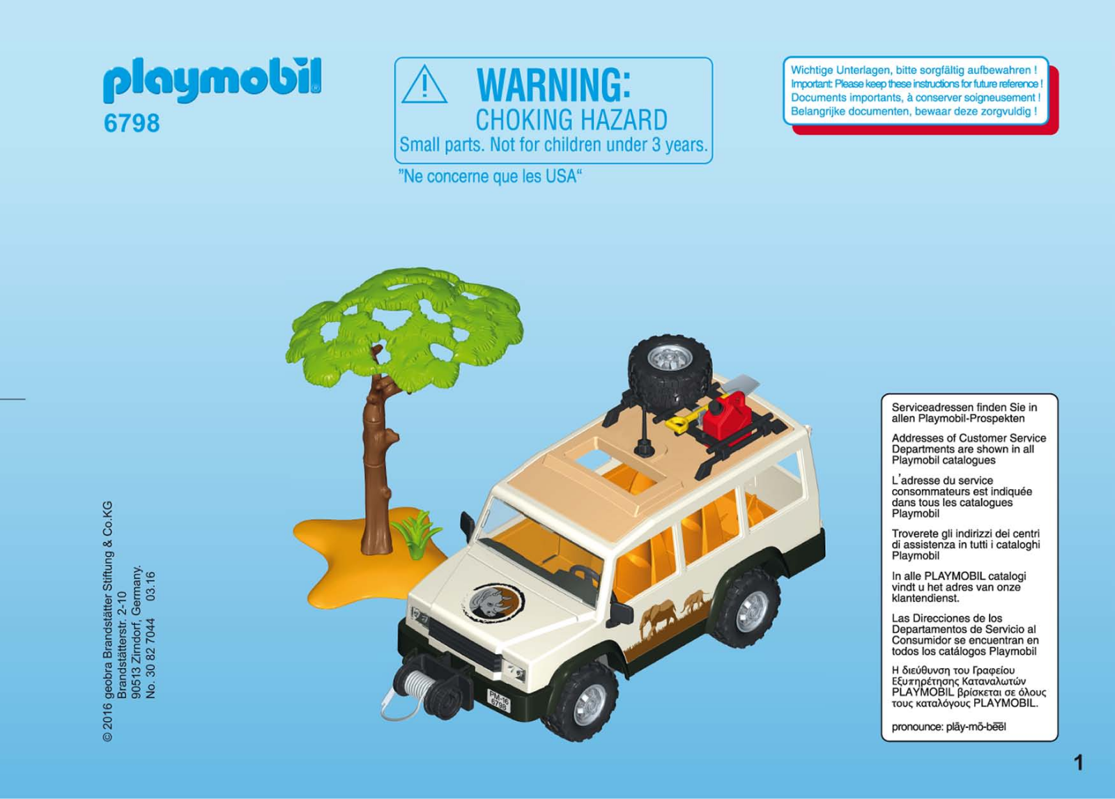 Playmobil 6798 Instructions