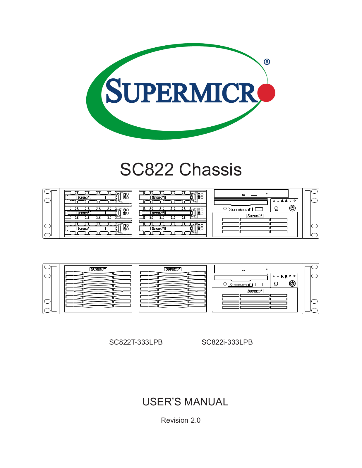 Supermicro SuperChassis 822T-333LPB operation manual