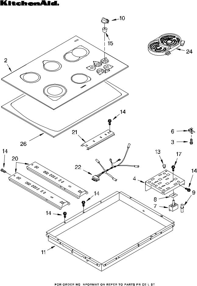 KitchenAid KECC507HSS1 Parts List